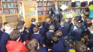 We had a lovely time listening to Bernie in the Library reading us a story!